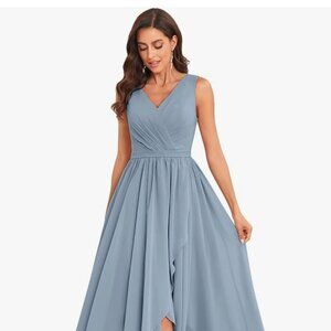Bridesmalds dress in dusty blue